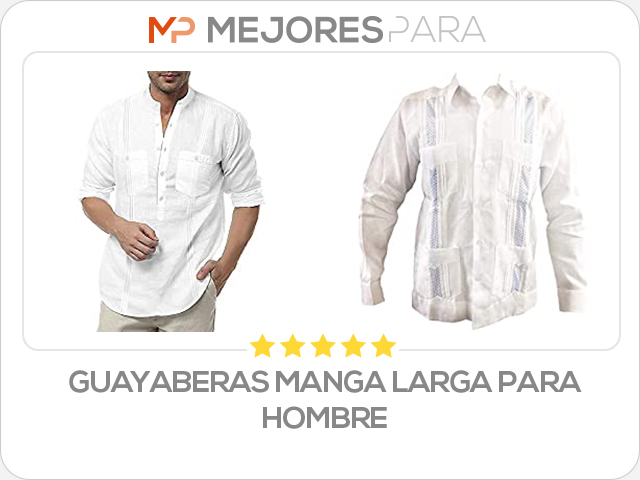 guayaberas manga larga para hombre