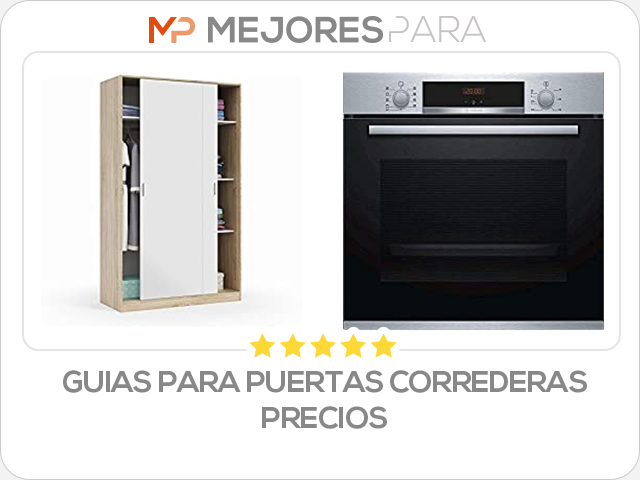 guias para puertas correderas precios