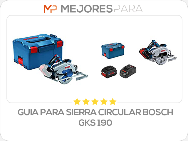 guia para sierra circular bosch gks 190