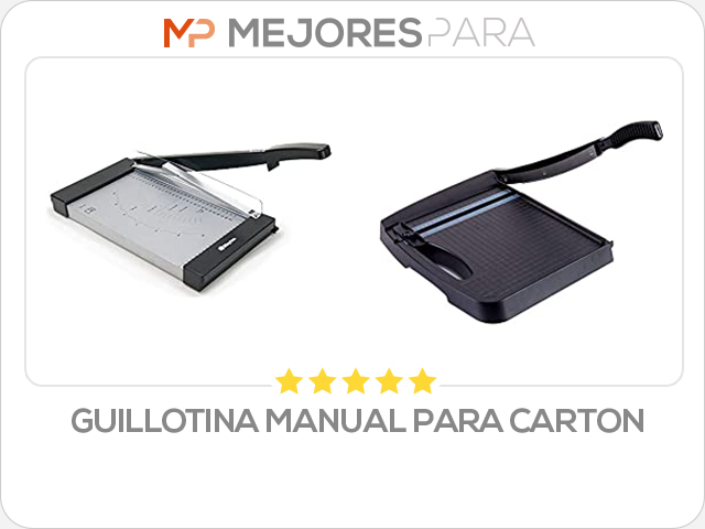 guillotina manual para carton