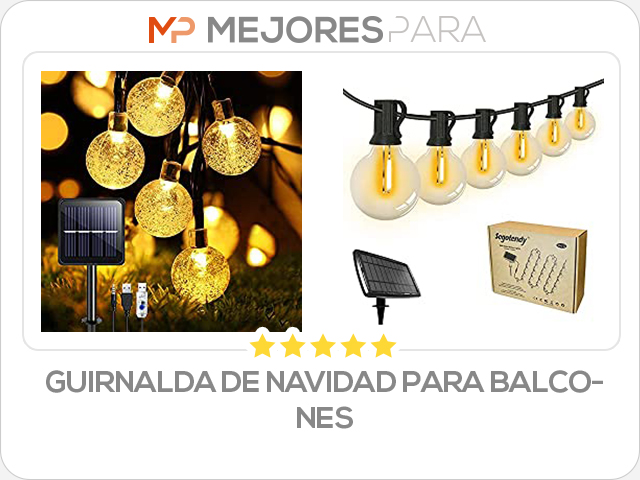 guirnalda de navidad para balcones