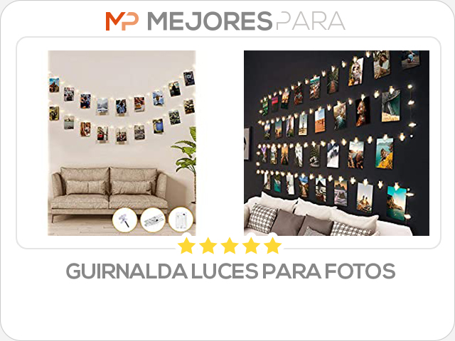 guirnalda luces para fotos