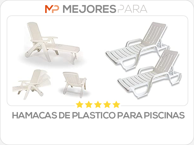 hamacas de plastico para piscinas