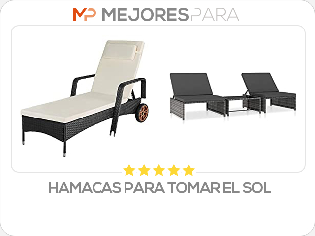 hamacas para tomar el sol