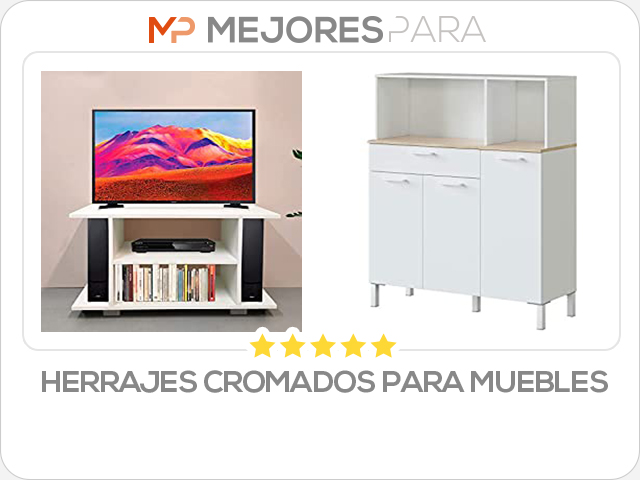 herrajes cromados para muebles