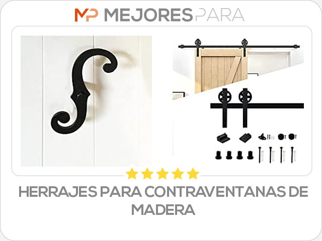 herrajes para contraventanas de madera