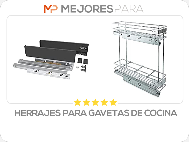 herrajes para gavetas de cocina