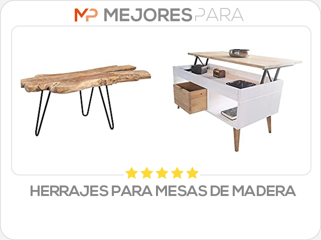 herrajes para mesas de madera