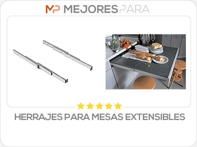 herrajes para mesas extensibles