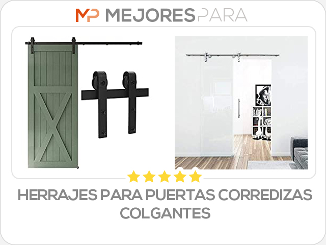 herrajes para puertas corredizas colgantes