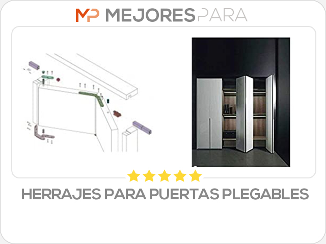 herrajes para puertas plegables