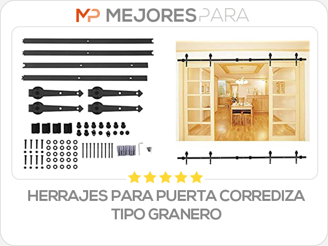herrajes para puerta corrediza tipo granero