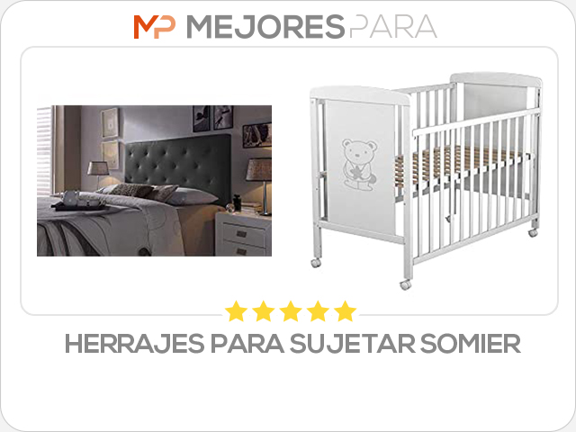 herrajes para sujetar somier