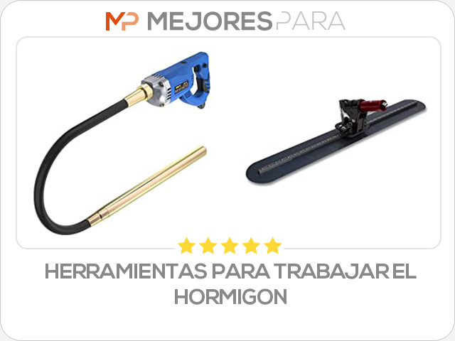 herramientas para trabajar el hormigon