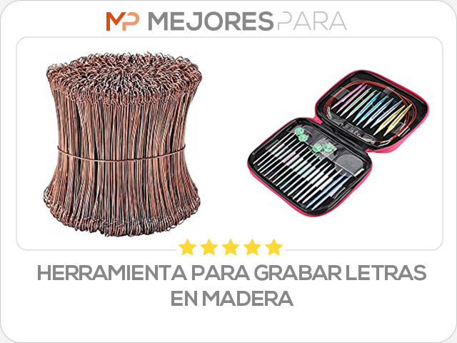 herramienta para grabar letras en madera