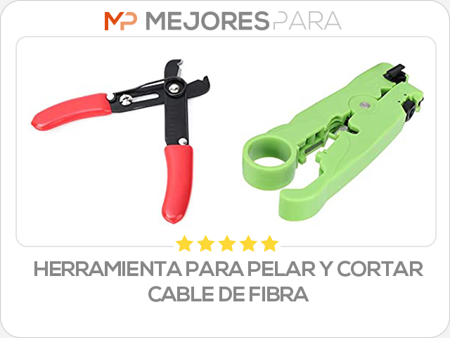 herramienta para pelar y cortar cable de fibra