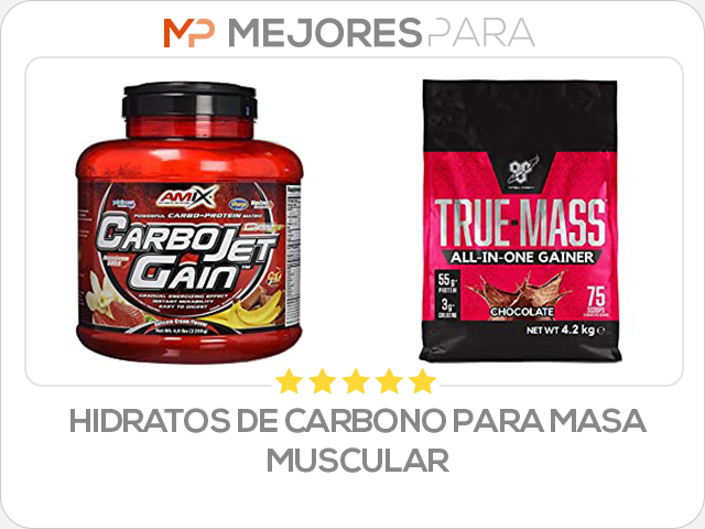 hidratos de carbono para masa muscular