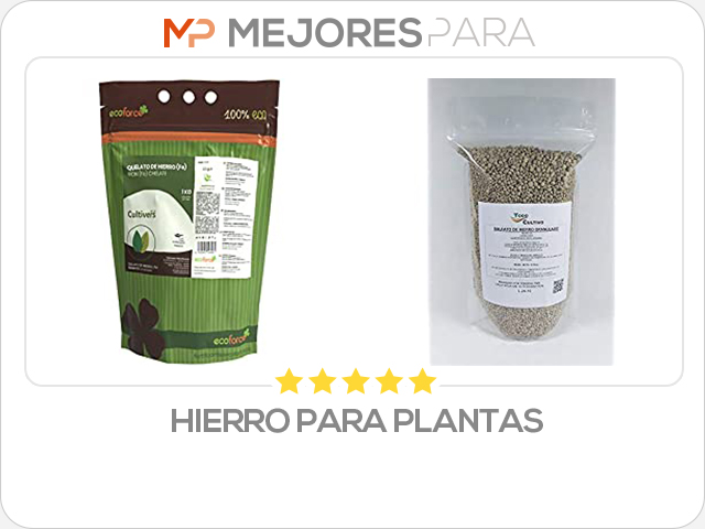 hierro para plantas