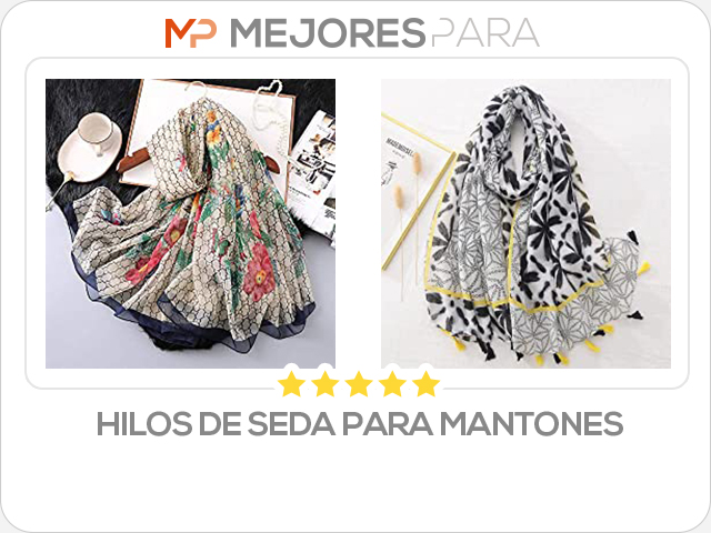 hilos de seda para mantones