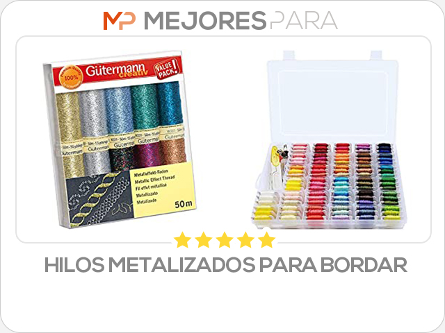 hilos metalizados para bordar