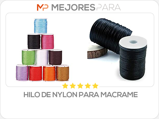 hilo de nylon para macrame