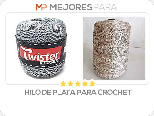 hilo de plata para crochet