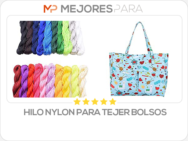 hilo nylon para tejer bolsos