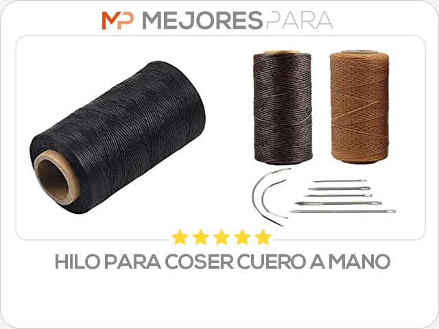 hilo para coser cuero a mano