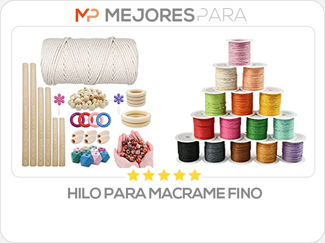 hilo para macrame fino