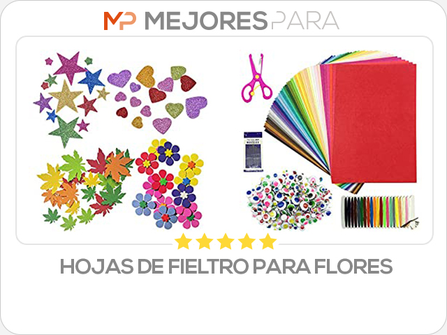 hojas de fieltro para flores