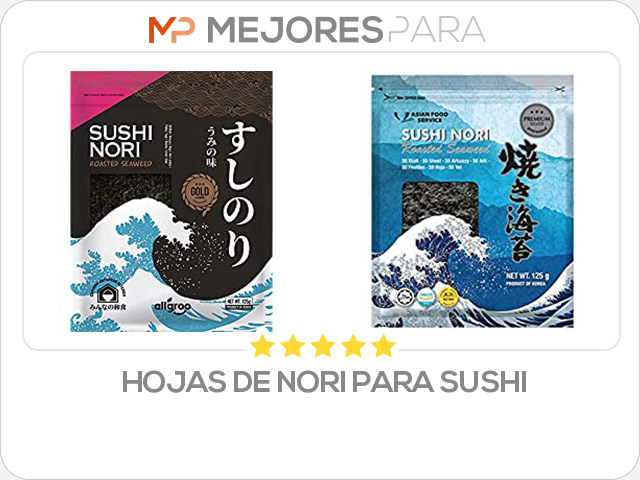 hojas de nori para sushi