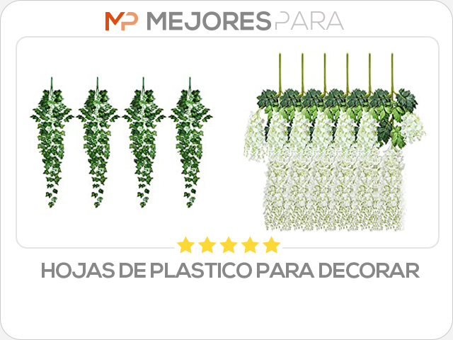 hojas de plastico para decorar