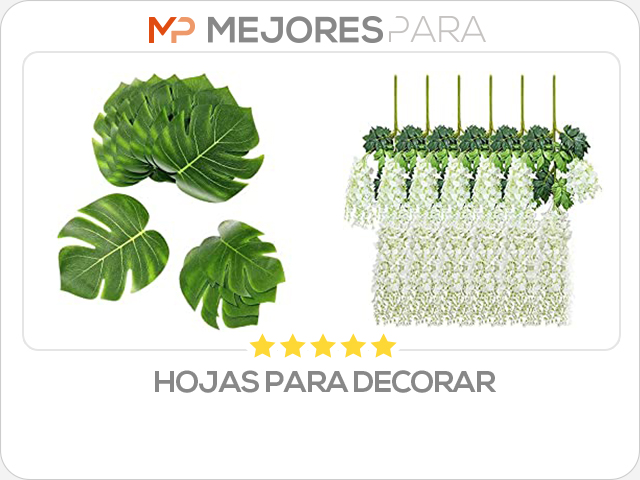 hojas para decorar