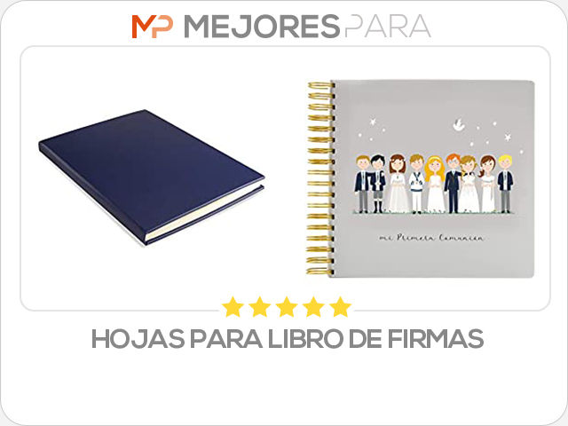 hojas para libro de firmas