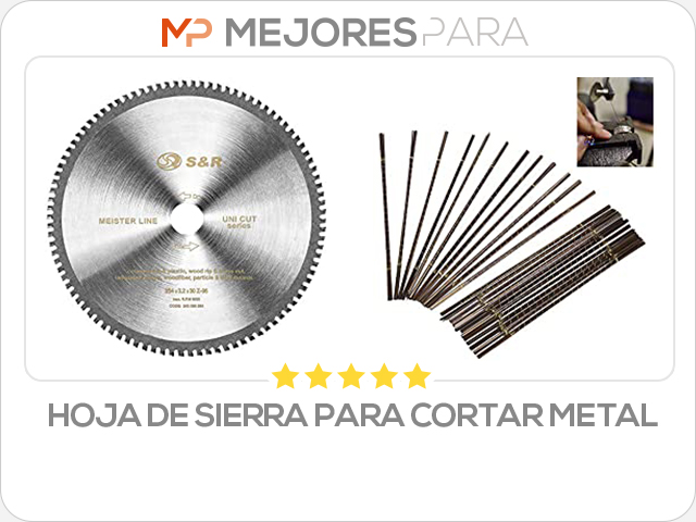 hoja de sierra para cortar metal