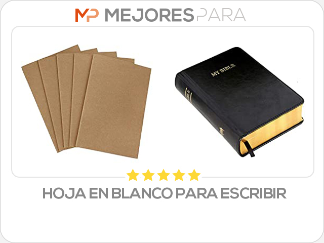 hoja en blanco para escribir