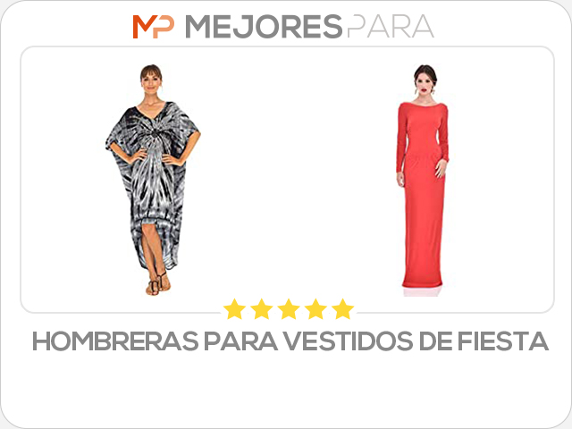 hombreras para vestidos de fiesta