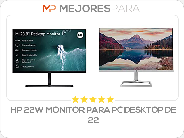 hp 22w monitor para pc desktop de 22