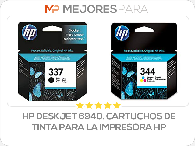 HP Deskjet 6940. Cartuchos de tinta para la impresora HP