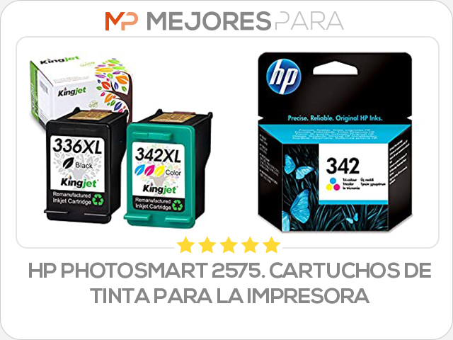 HP Photosmart 2575. Cartuchos de tinta para la impresora