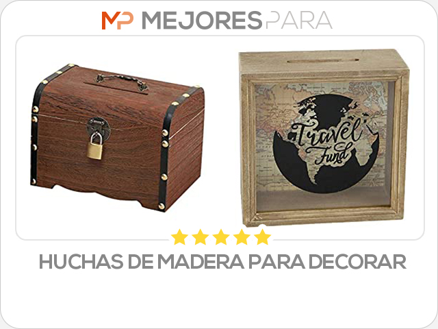 huchas de madera para decorar