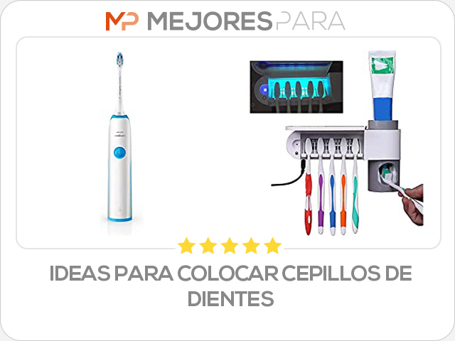 ideas para colocar cepillos de dientes