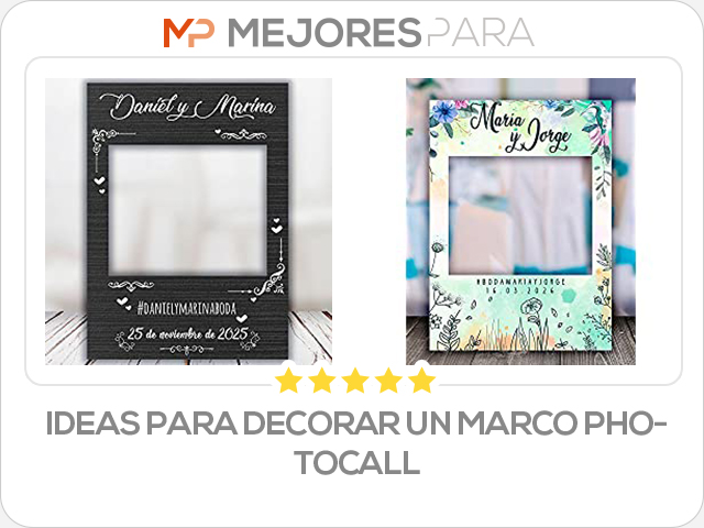 ideas para decorar un marco photocall