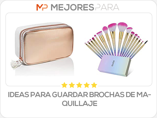 ideas para guardar brochas de maquillaje