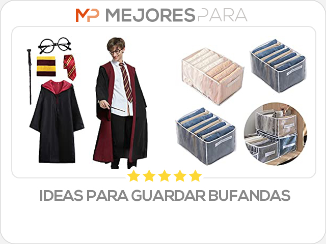 ideas para guardar bufandas