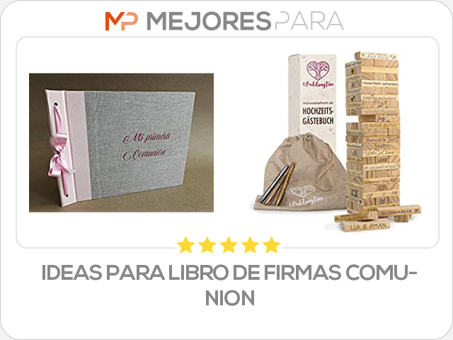 ideas para libro de firmas comunion