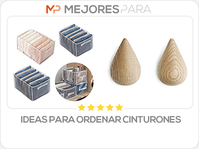 ideas para ordenar cinturones