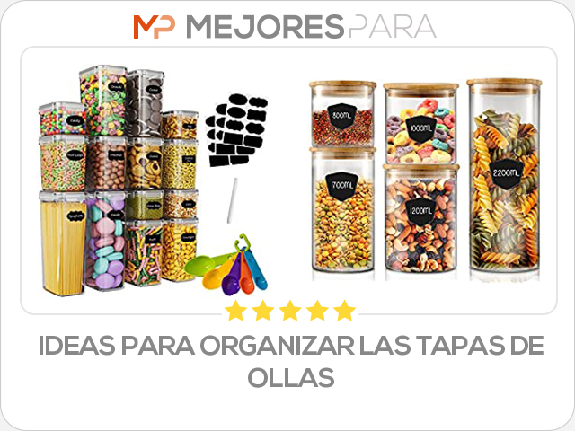 ideas para organizar las tapas de ollas