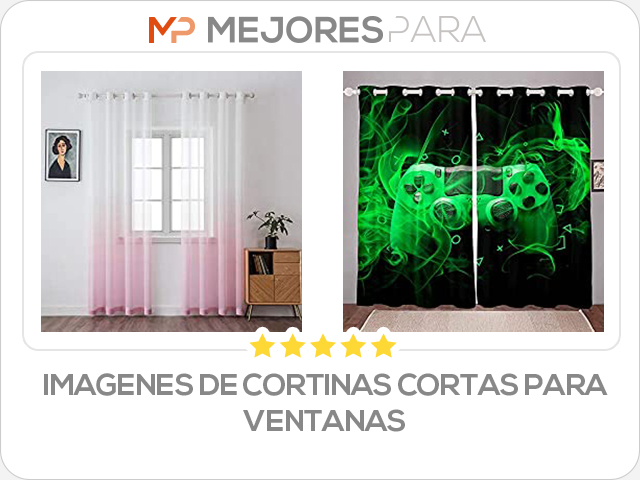 imagenes de cortinas cortas para ventanas