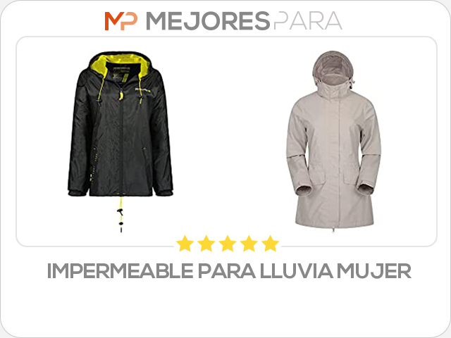 impermeable para lluvia mujer